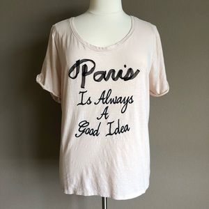 Lane Bryant Pink Graphic Tee, Size 22/24